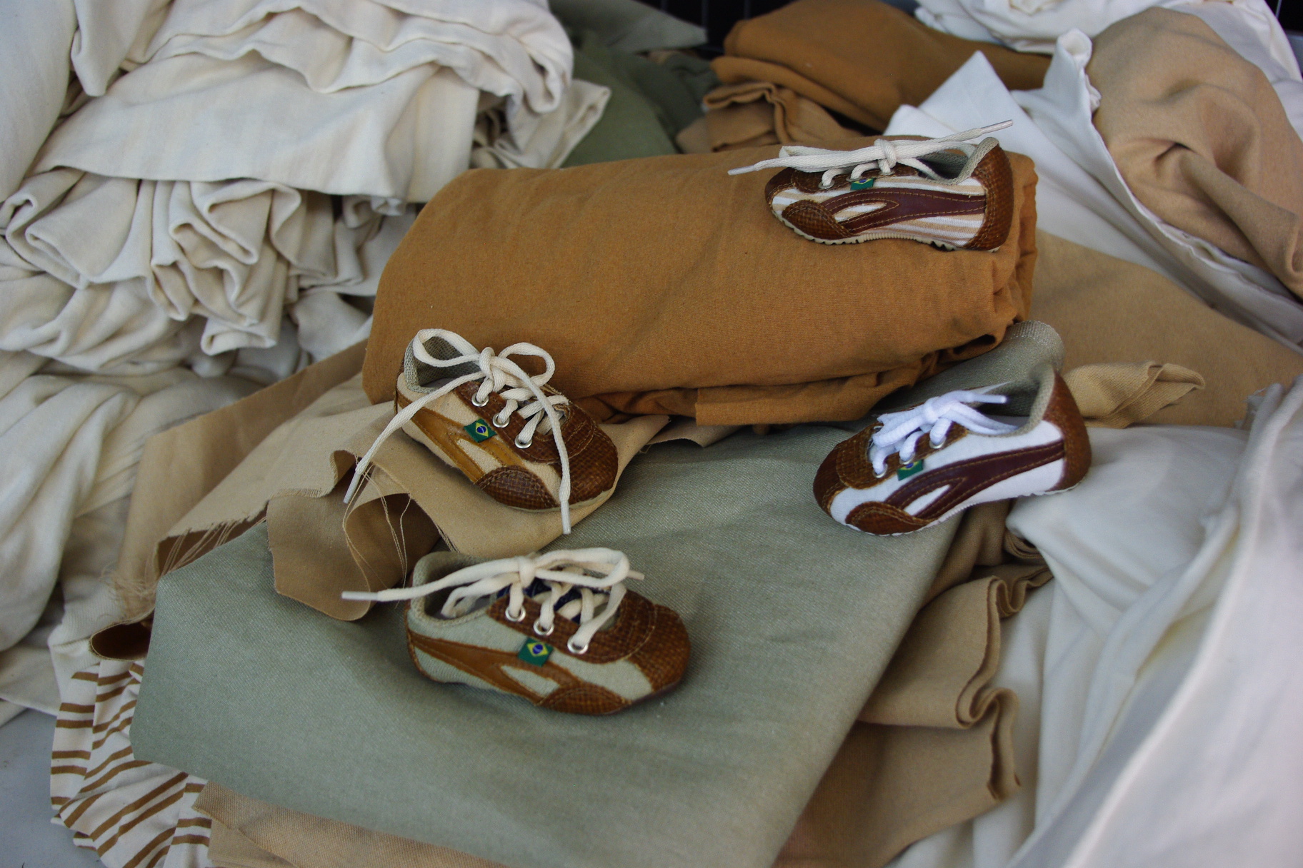 chaussures taygra sur nappes de coton organique