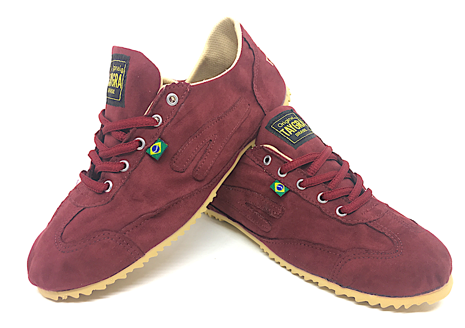 baskets chaussures tannis taygra chamoisine bordeaux
