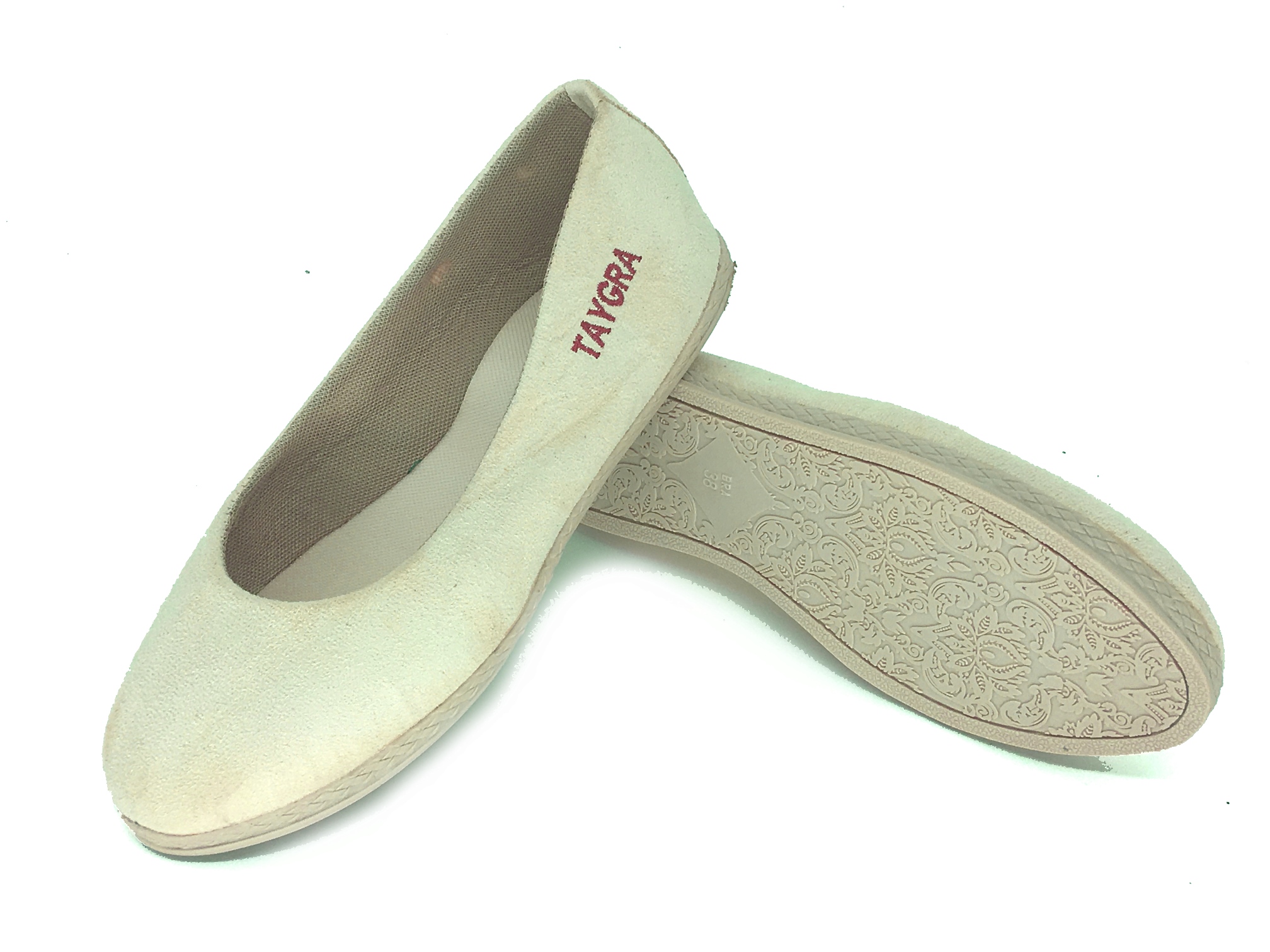Ballerine chamoisine beige TAYGRA