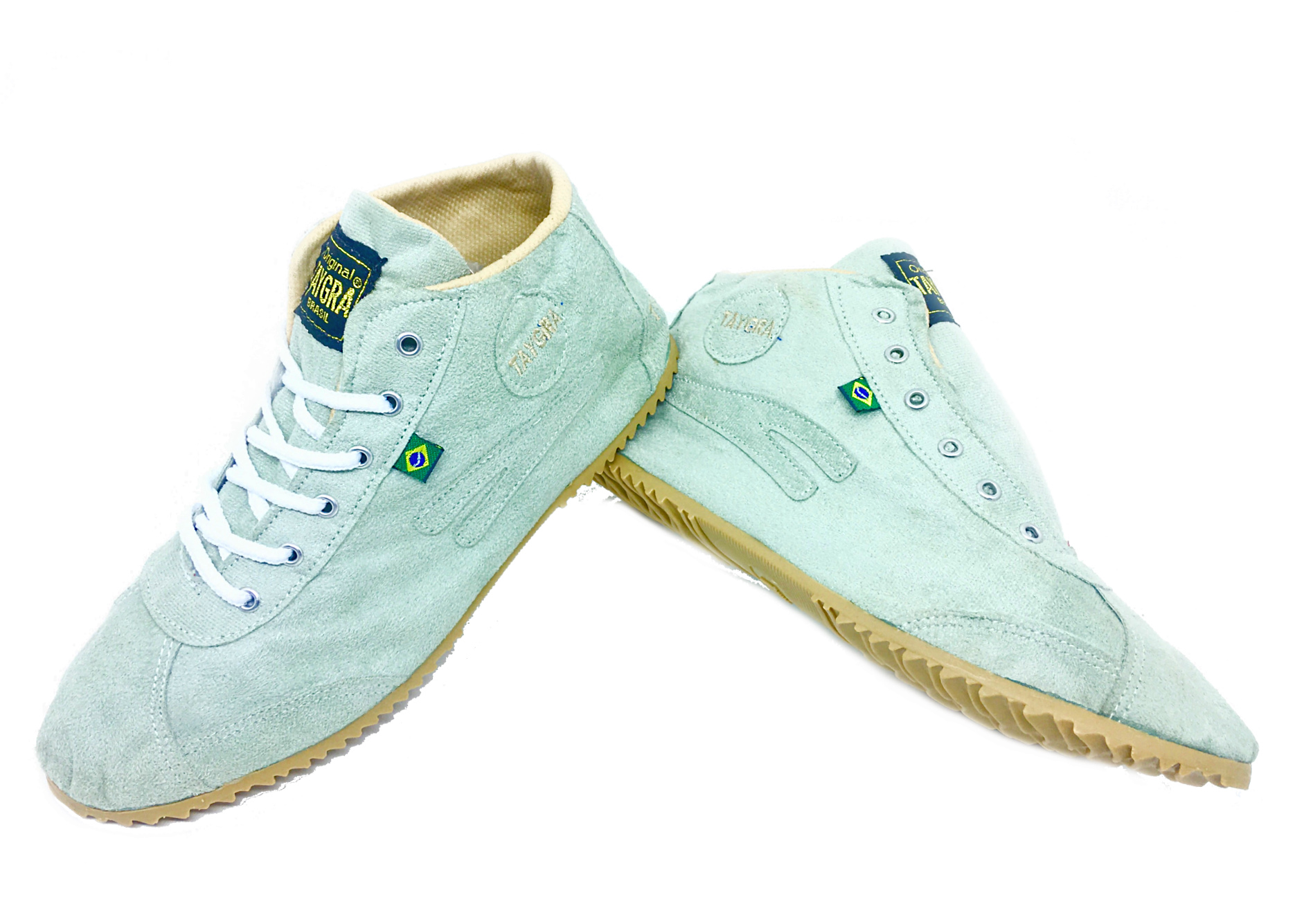 baskets montantes taygra chamoisine vert clair
