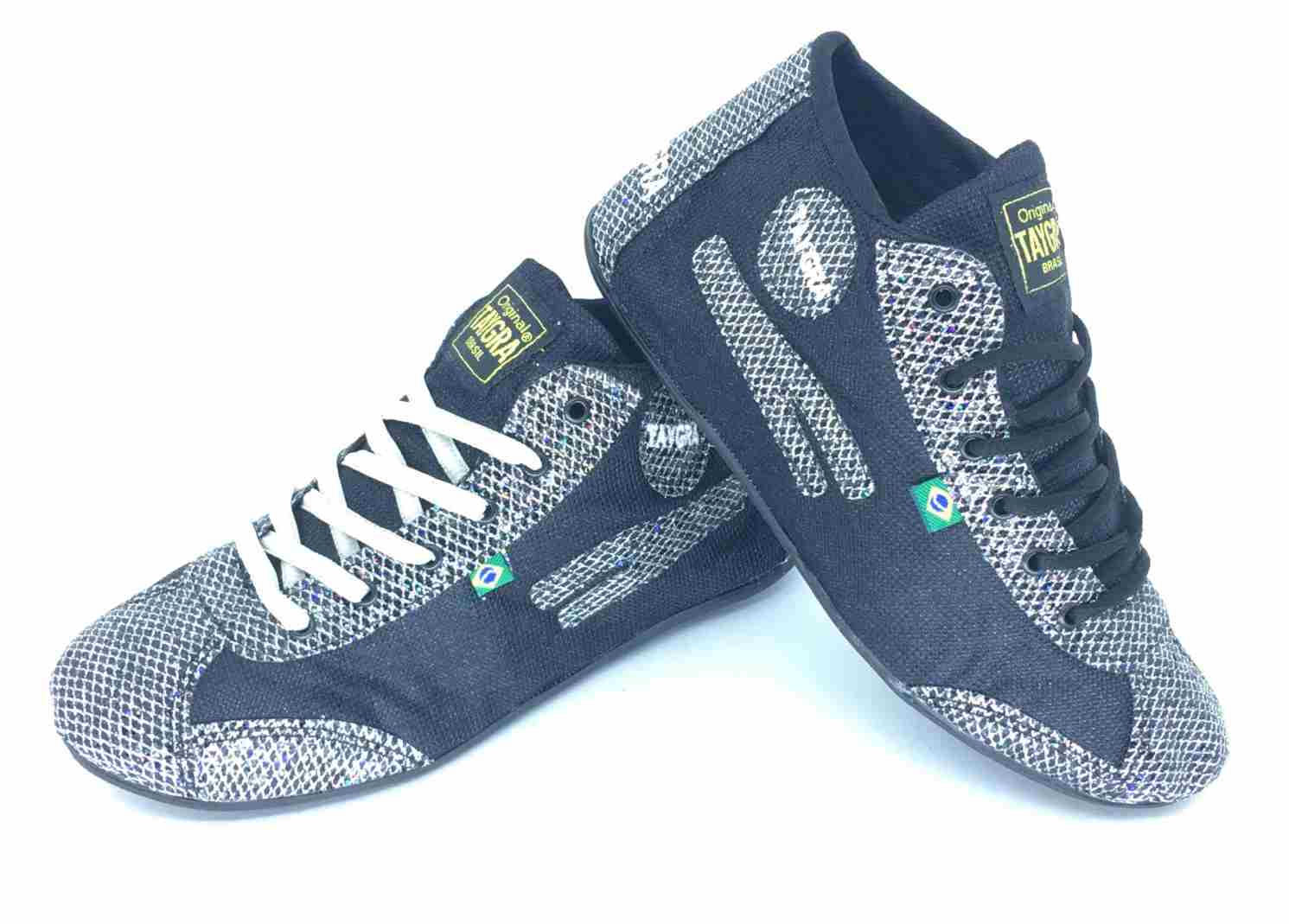 Basket haute noir et glitter pour la danse