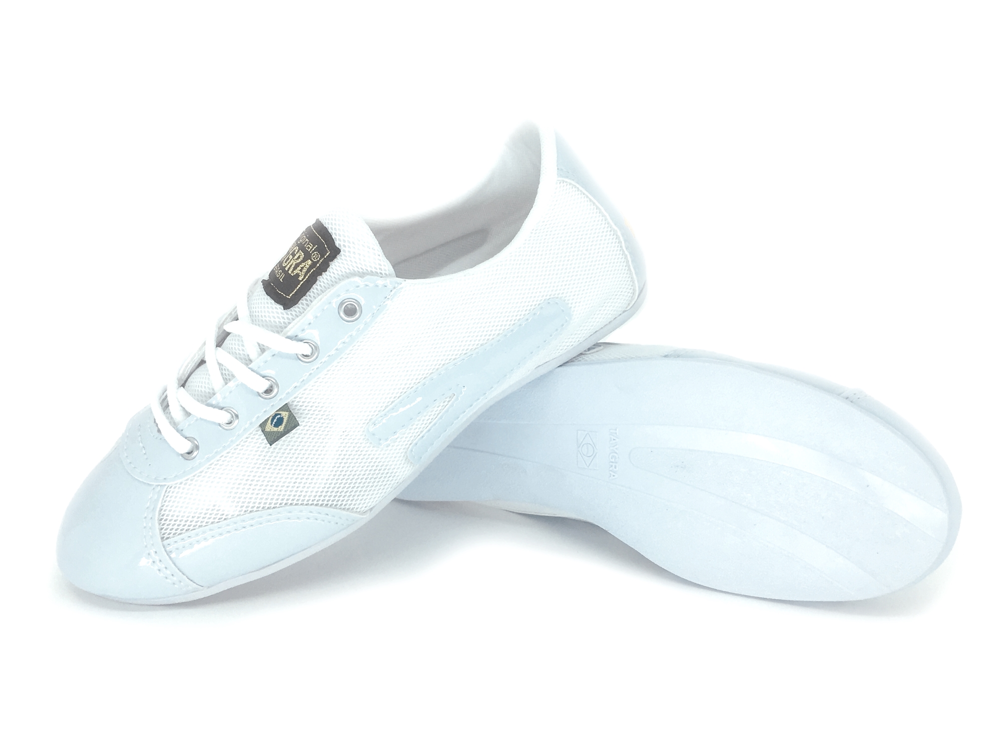 chaussure de danse blanc gloss