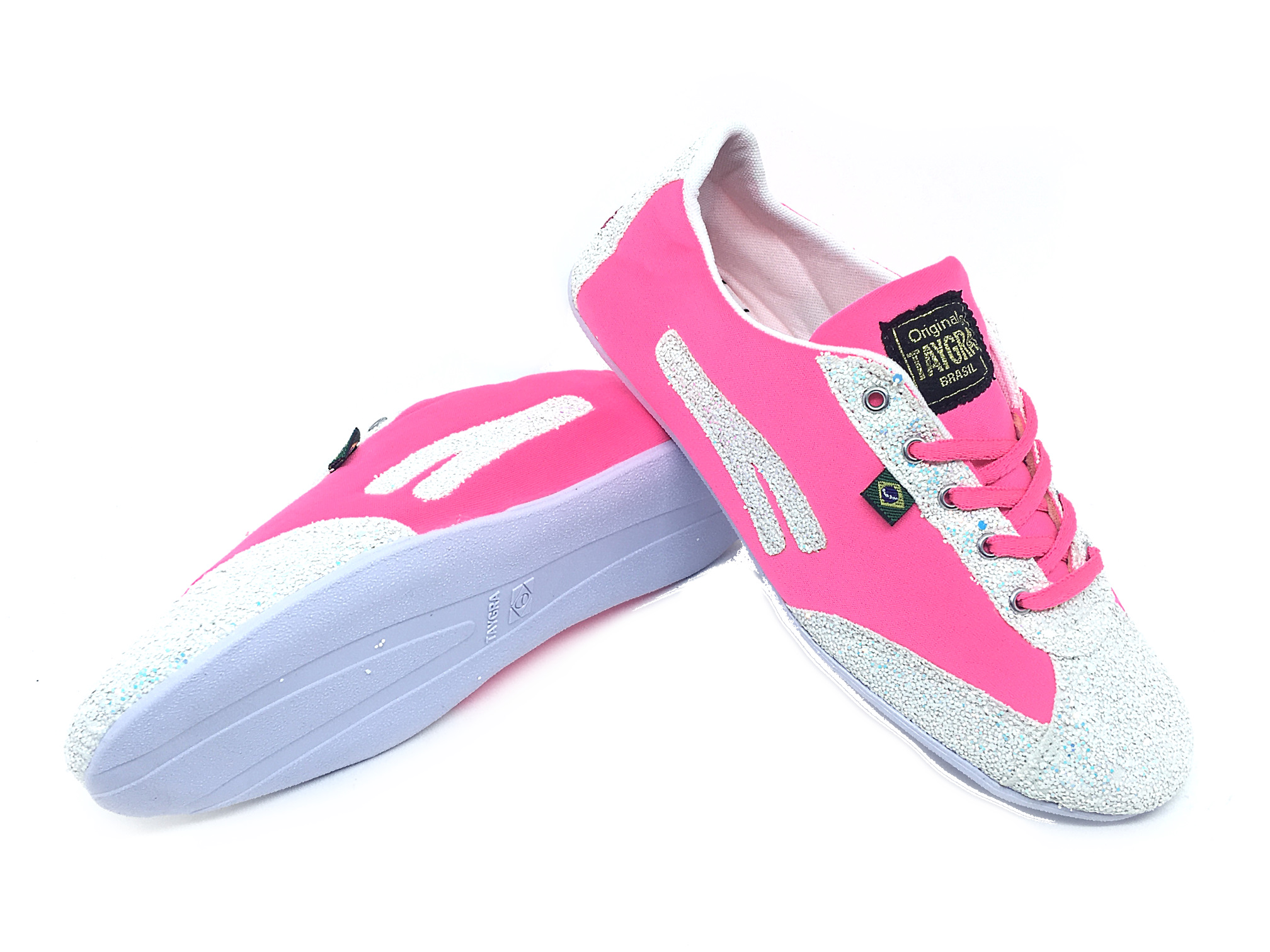 chaussure de danse fuchsia glitter