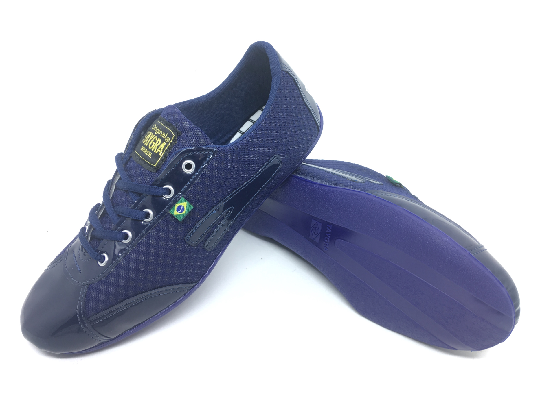 chaussure de danse bleu marine gloss