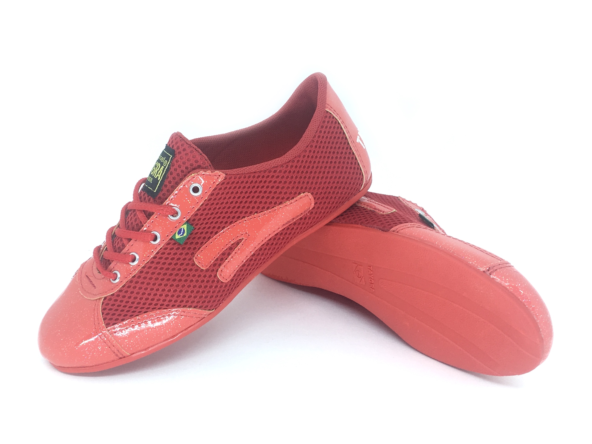 chaussure de danse rouge glitter gloss