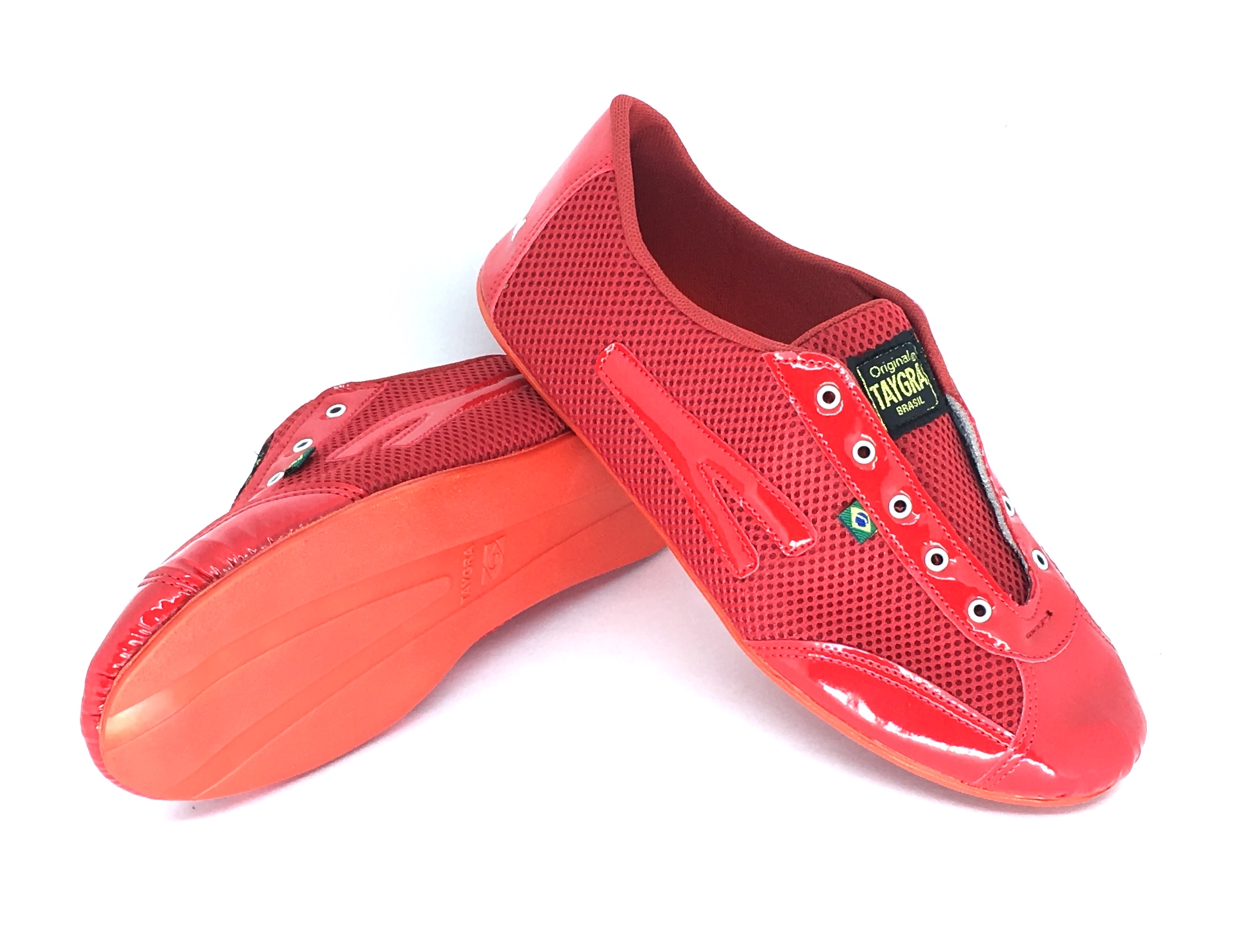 chaussure de danse rouge gloss