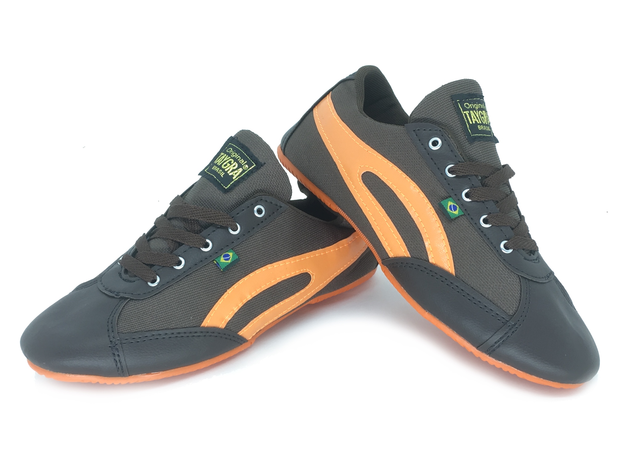 slim marron et orange