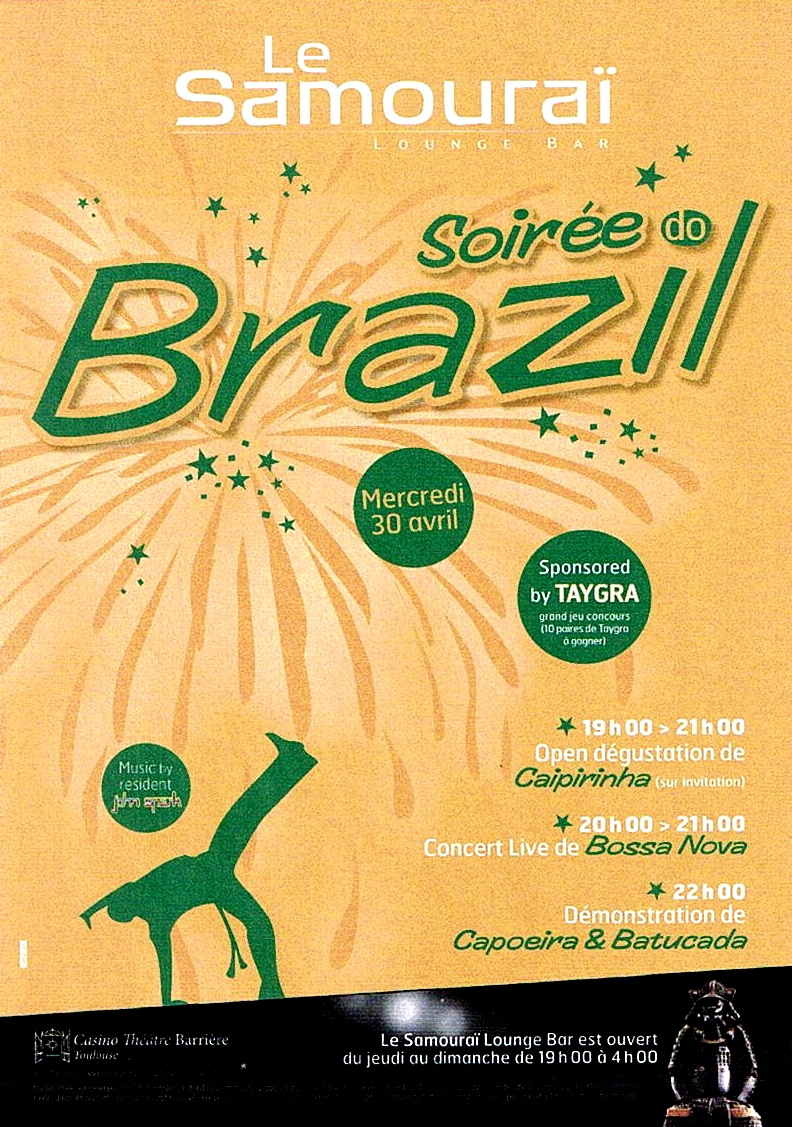 TAYGRA, sponsor officiel des soirées brésiliennes !!!